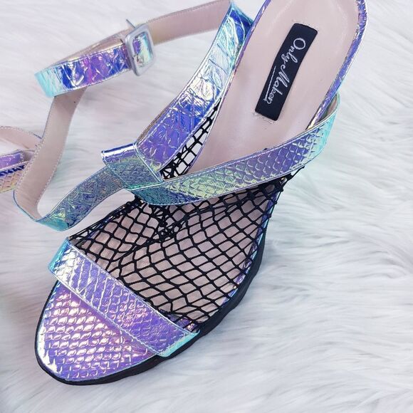 Only maken Rave Chunky Heels Chameleon Mesh Platform - Picture 3 of 6